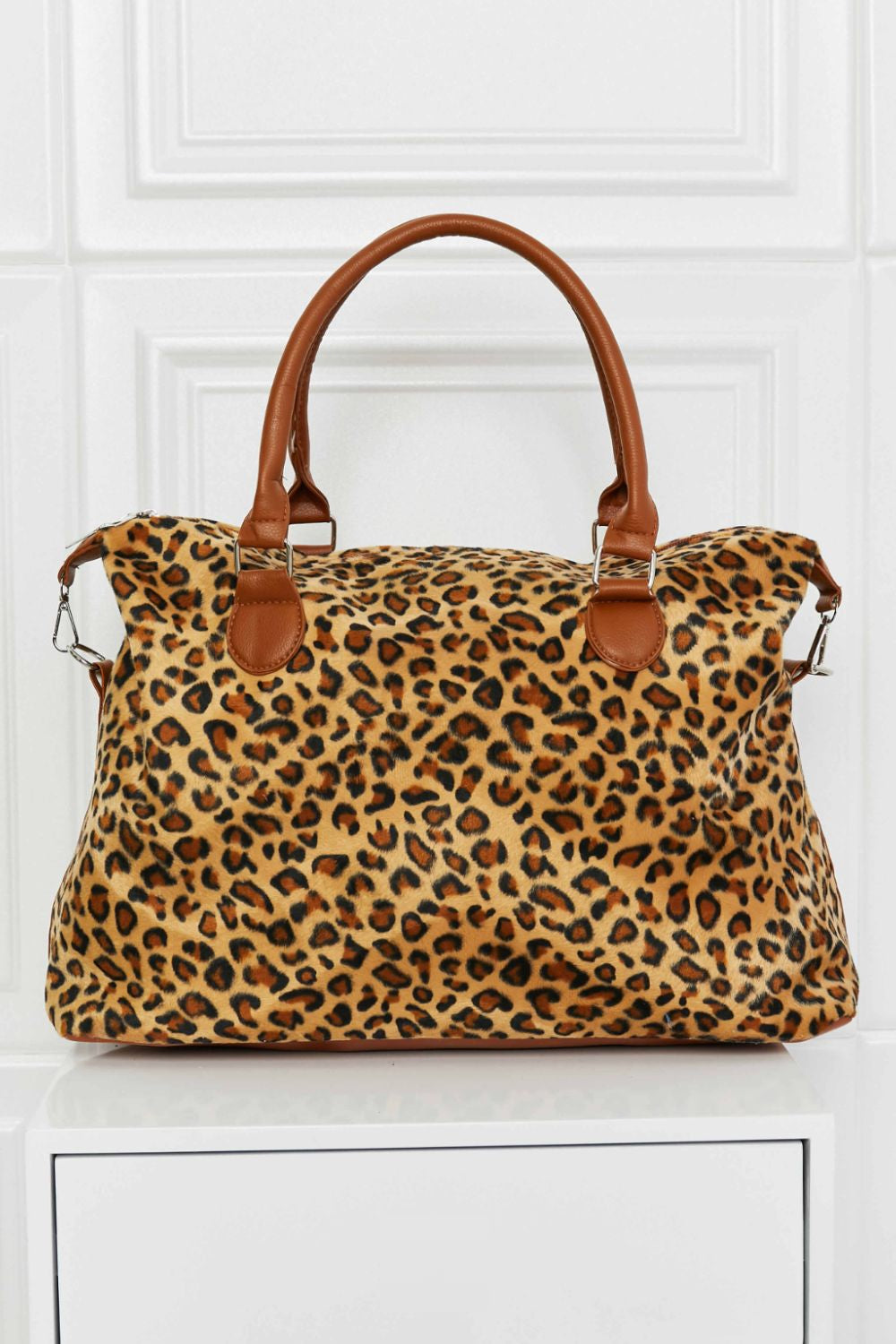 Animal Print Brushed Weekender Bag – Simply Rosie Boutique