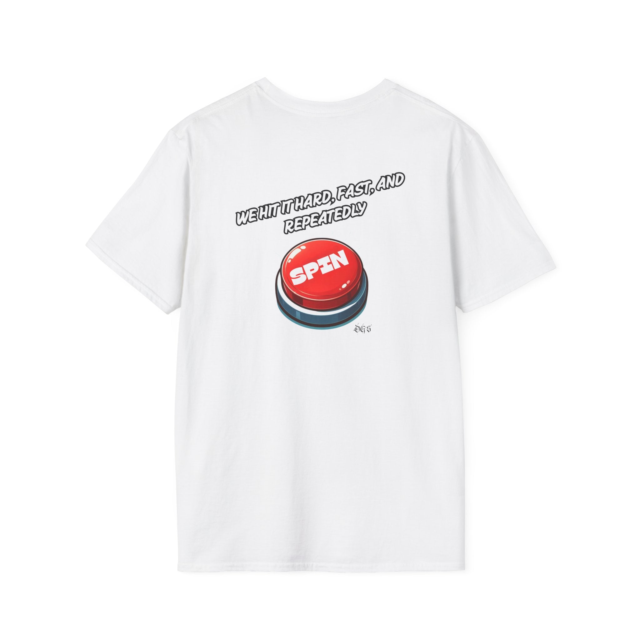 Funny Quote Spin to Win Flirty Tee, Unisex Softstyle T-Shirt, Gambling Shirt, Witty Saying Top, Gift for Gamblers, Humorous Graphic Tee