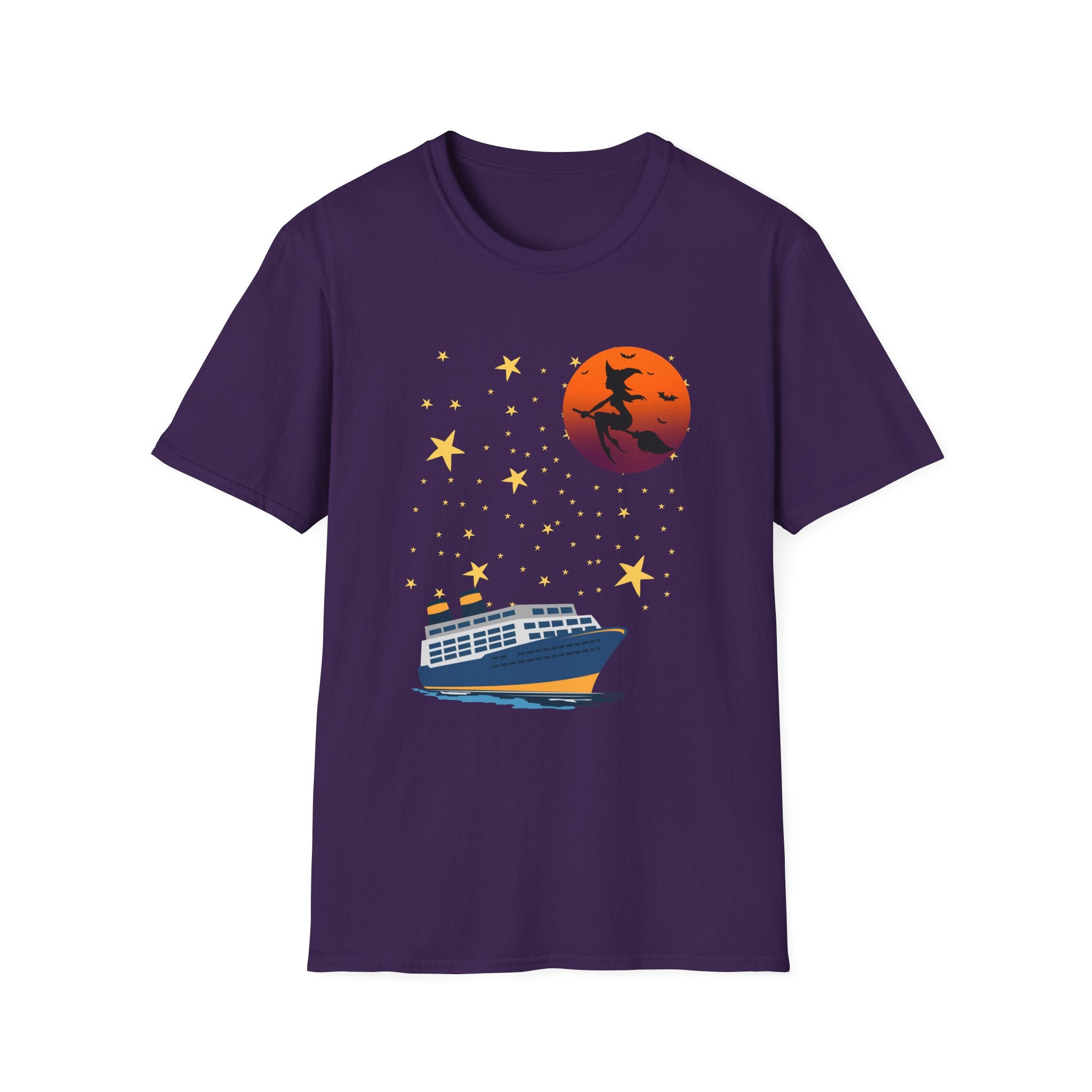 Spooky Cruise Womens Soft style T-Shirt, Halloween Shirt, Witchy Vibes Tee, Cruise Enthusiast Gift for Witches, Drink Up Witches Shirt