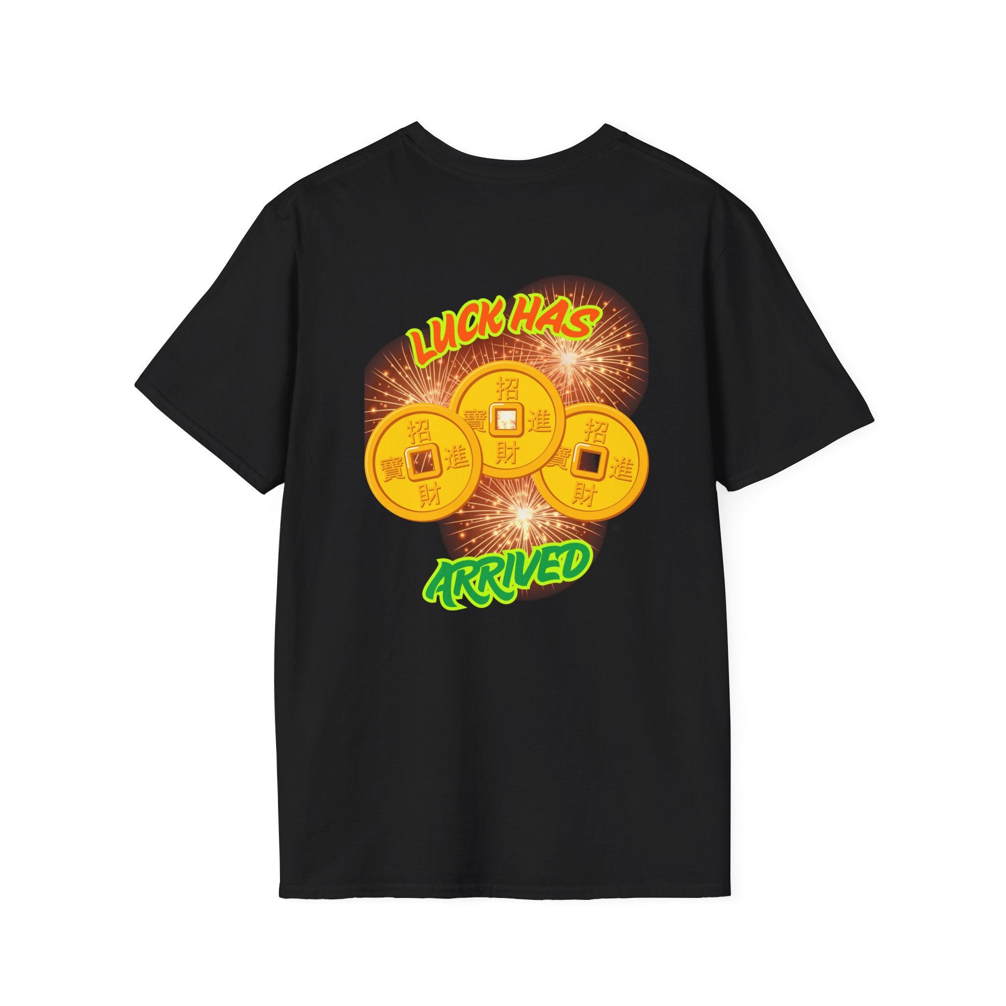 Luck Has Arrived Gambling Themed T-Shirt, Poker Player Gift, Casino Lover Tee, Card Game Apparel, Las Vegas Shirt