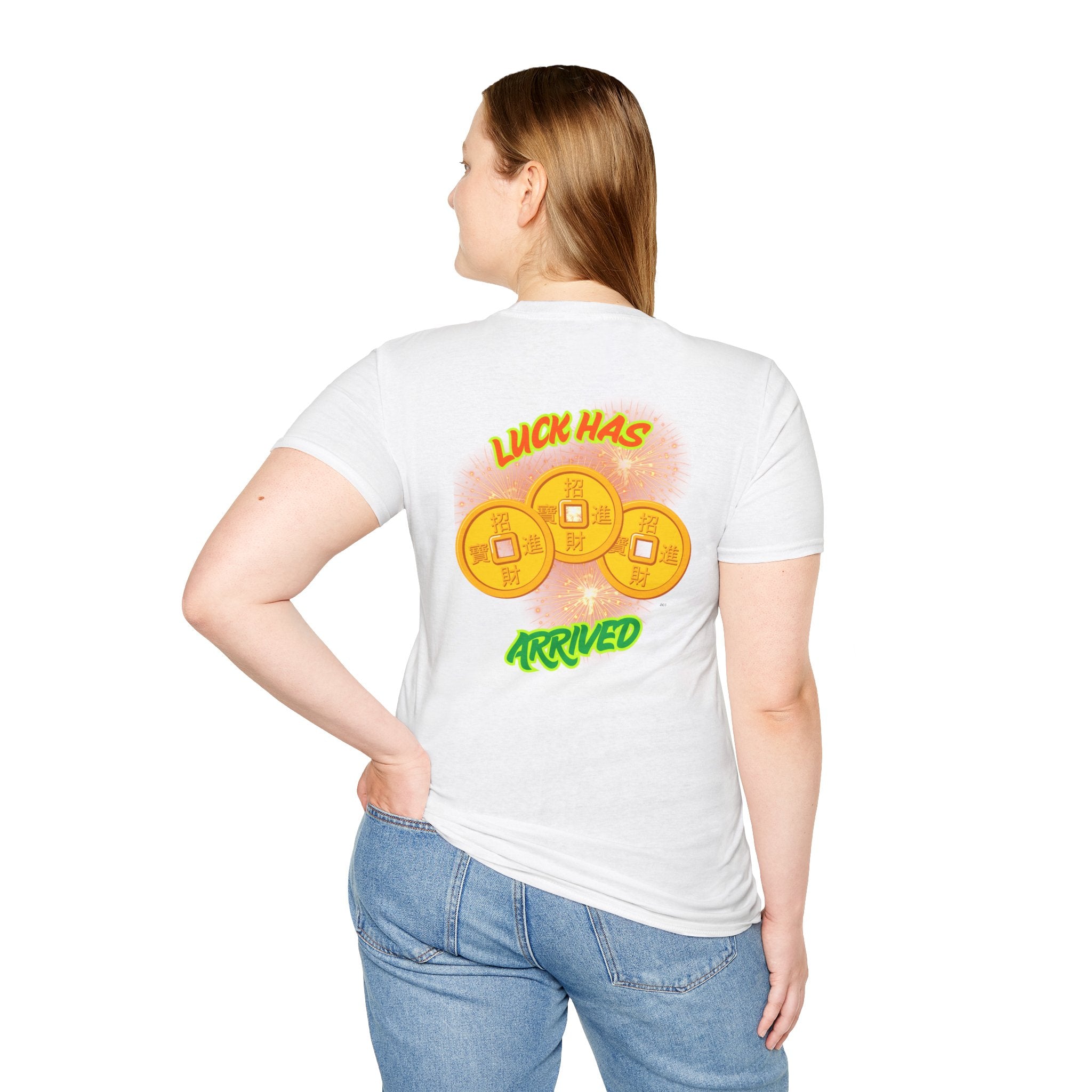 Luck Has Arrived Gambling Themed T-Shirt, Poker Player Gift, Casino Lover Tee, Card Game Apparel, Las Vegas Shirt