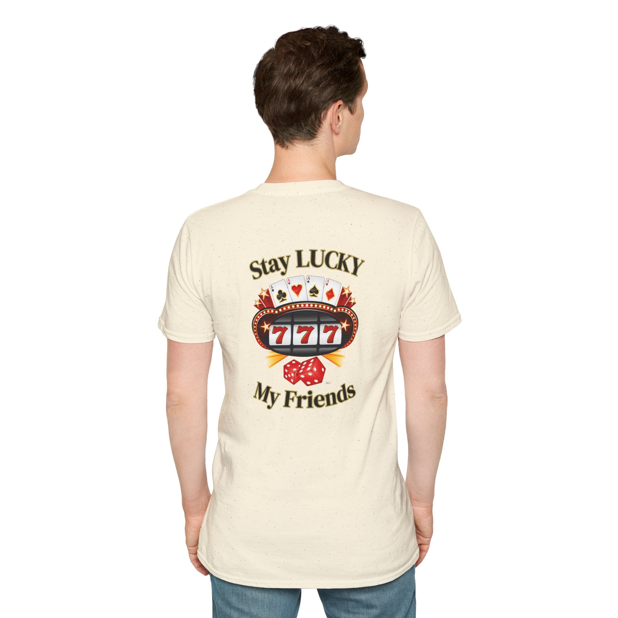 Lucky Charm T-Shirt: Stay Lucky My Friends, Gaming Gift, Casino Apparel, Unisex Shirt, Everyday Wear, Good Luck Tee