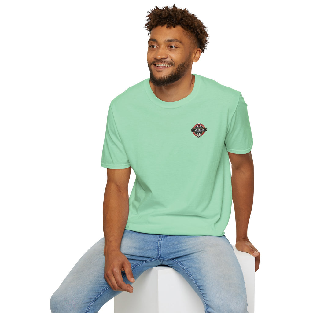 Lucky 7s Unisex Softstyle T-Shirt, Slot Machine Spin to Win Tee, Gambling Lover Gift, Casino Shirt, Vegas Vacation Top