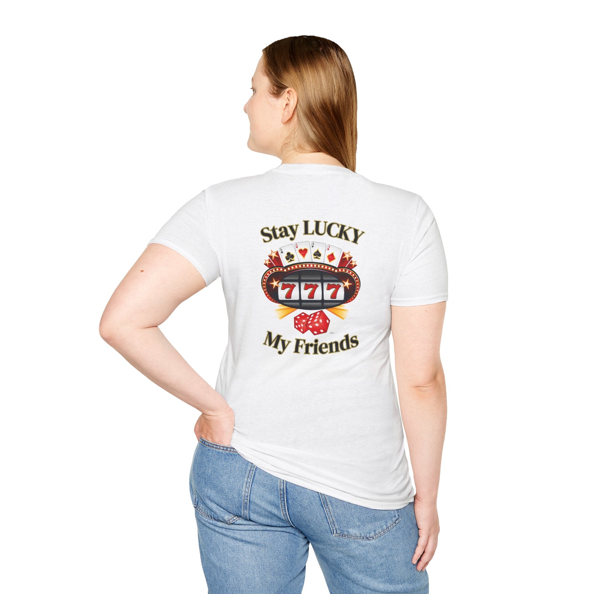 Lucky Charm T-Shirt: Stay Lucky My Friends, Gaming Gift, Casino Apparel, Unisex Shirt, Everyday Wear, Good Luck Tee