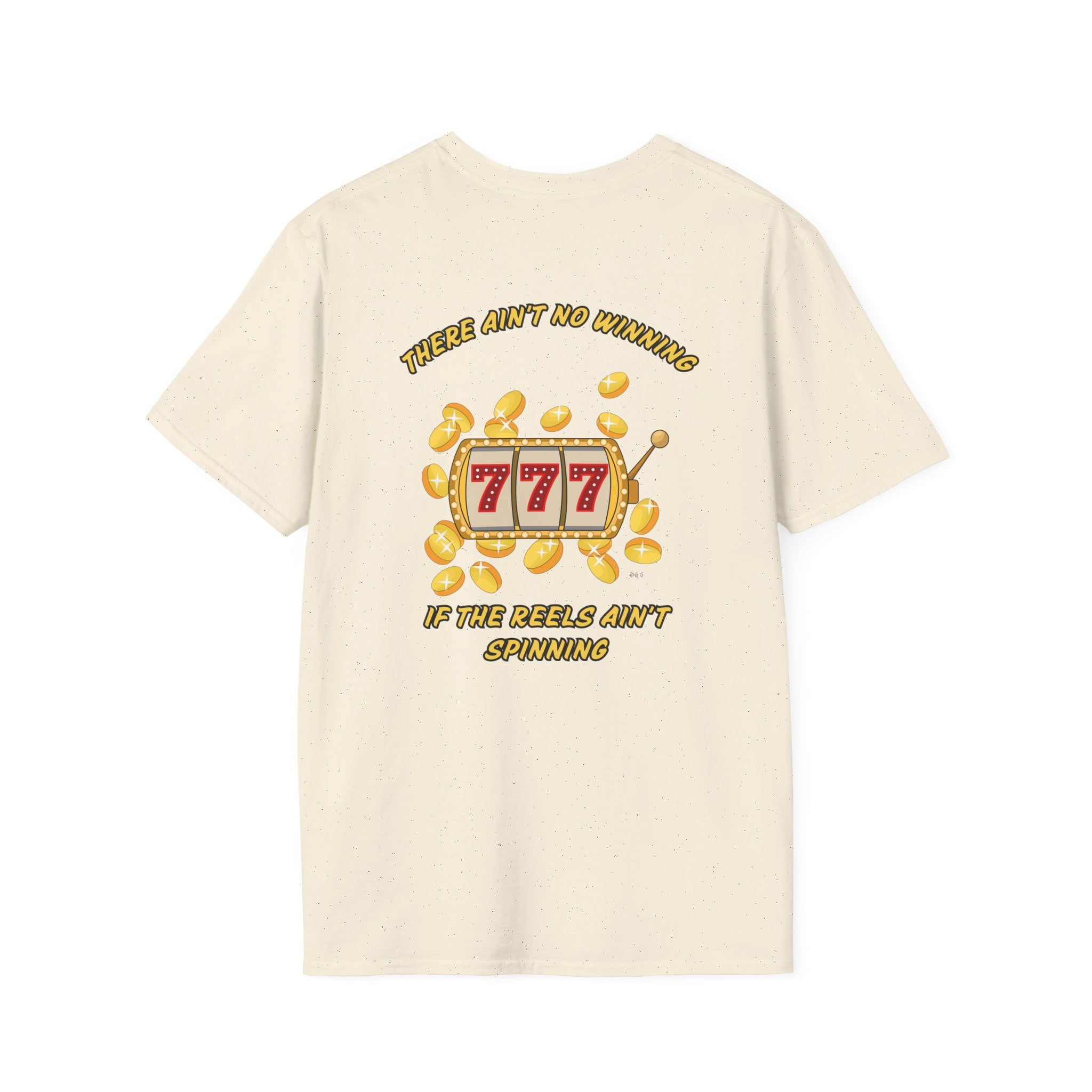 Lucky 7s Unisex Softstyle T-Shirt, Slot Machine Spin to Win Tee, Gambling Lover Gift, Casino Shirt, Vegas Vacation Top