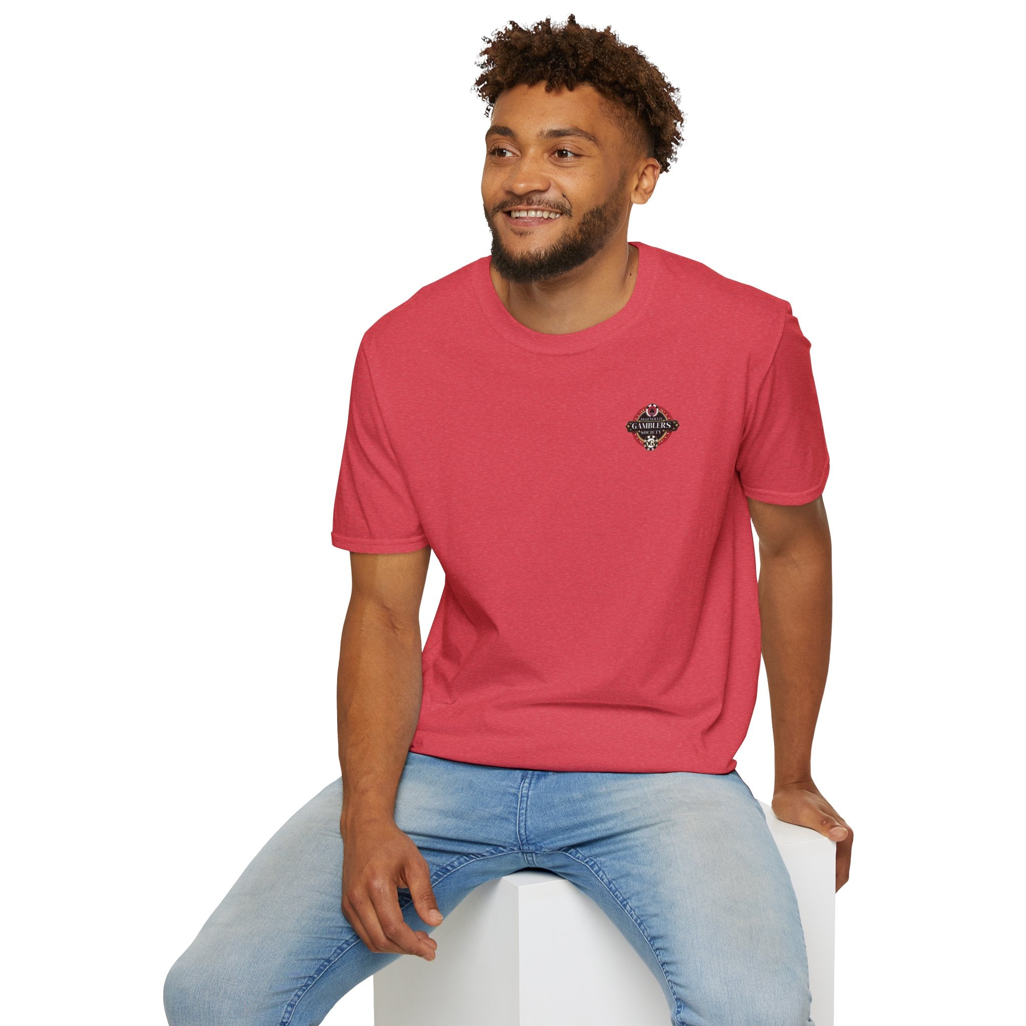 Lucky 7s Unisex Softstyle T-Shirt, Slot Machine Spin to Win Tee, Gambling Lover Gift, Casino Shirt, Vegas Vacation Top