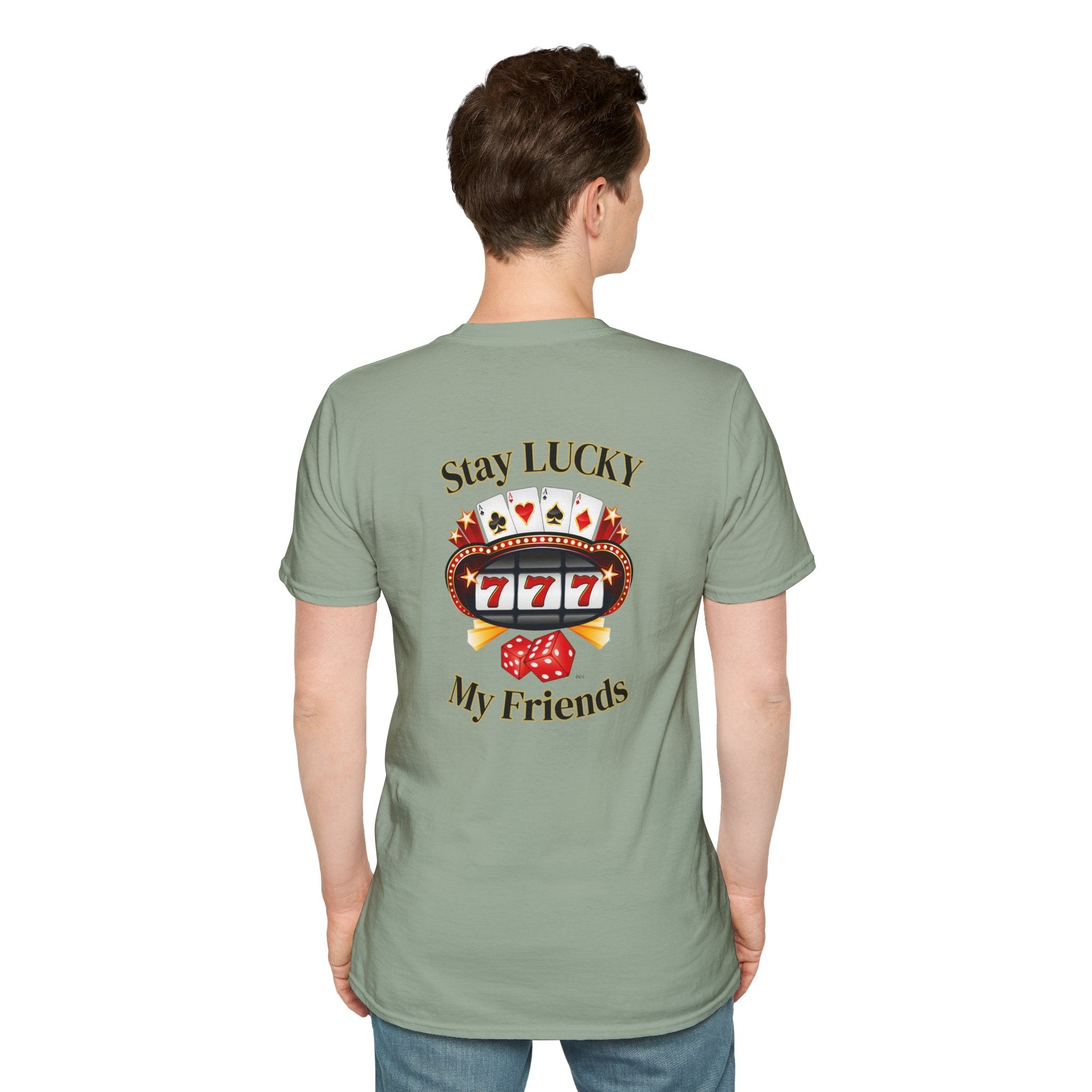Lucky Charm T-Shirt: Stay Lucky My Friends, Gaming Gift, Casino Apparel, Unisex Shirt, Everyday Wear, Good Luck Tee