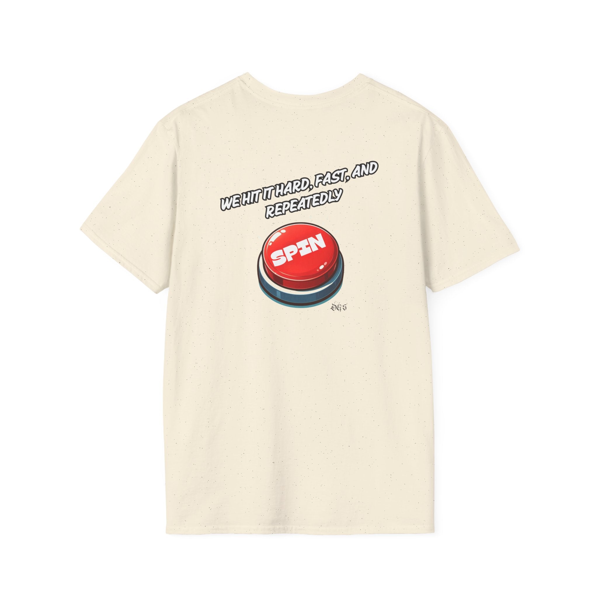 Funny Quote Spin to Win Flirty Tee, Unisex Softstyle T-Shirt, Gambling Shirt, Witty Saying Top, Gift for Gamblers, Humorous Graphic Tee