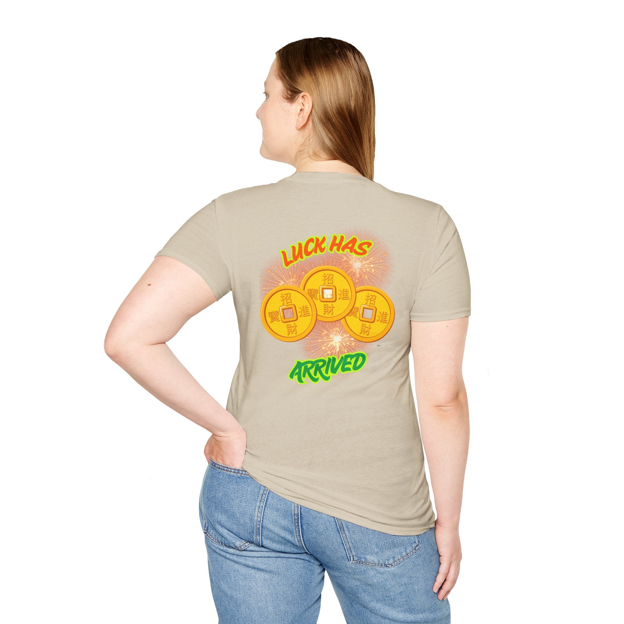 Luck Has Arrived Gambling Themed T-Shirt, Poker Player Gift, Casino Lover Tee, Card Game Apparel, Las Vegas Shirt