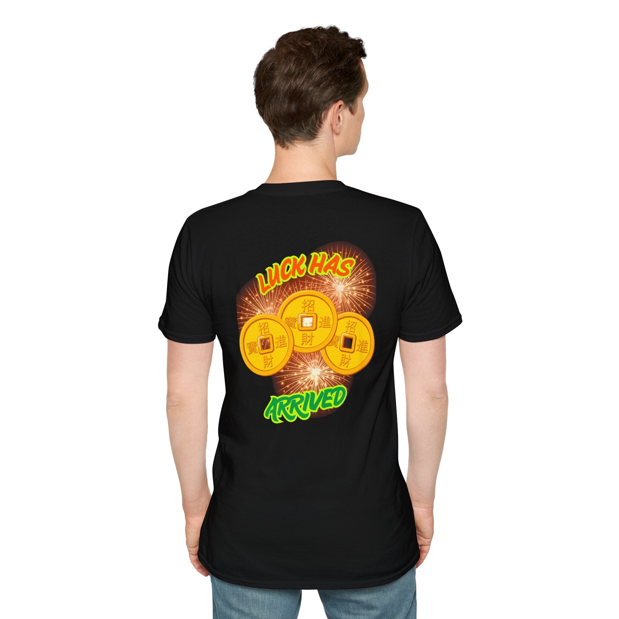 Luck Has Arrived Gambling Themed T-Shirt, Poker Player Gift, Casino Lover Tee, Card Game Apparel, Las Vegas Shirt