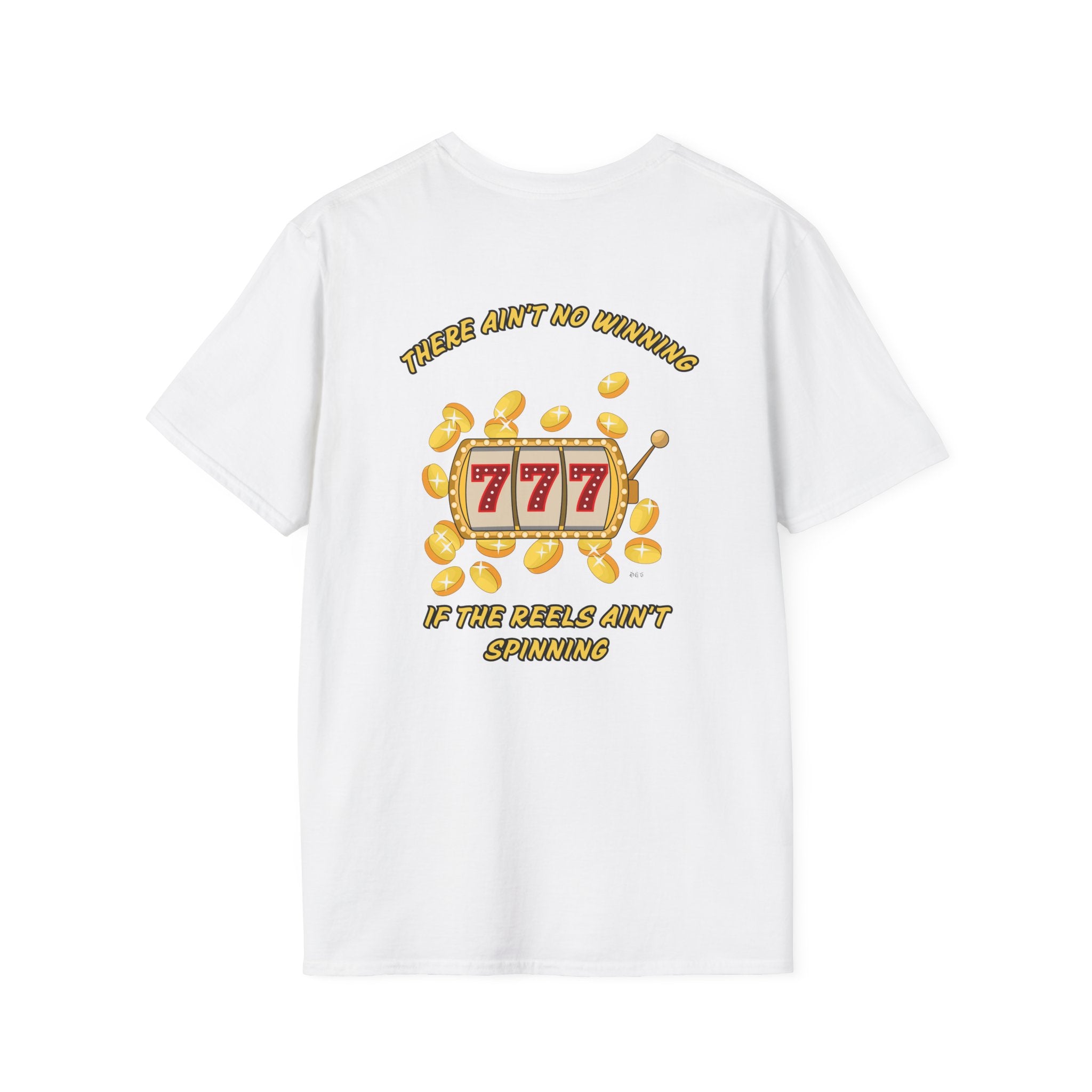 Lucky 7s Unisex Softstyle T-Shirt, Slot Machine Spin to Win Tee, Gambling Lover Gift, Casino Shirt, Vegas Vacation Top