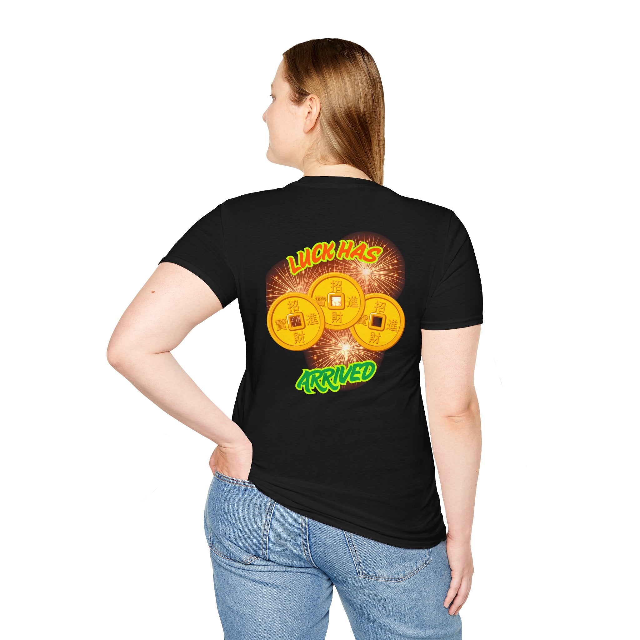 Luck Has Arrived Gambling Themed T-Shirt, Poker Player Gift, Casino Lover Tee, Card Game Apparel, Las Vegas Shirt