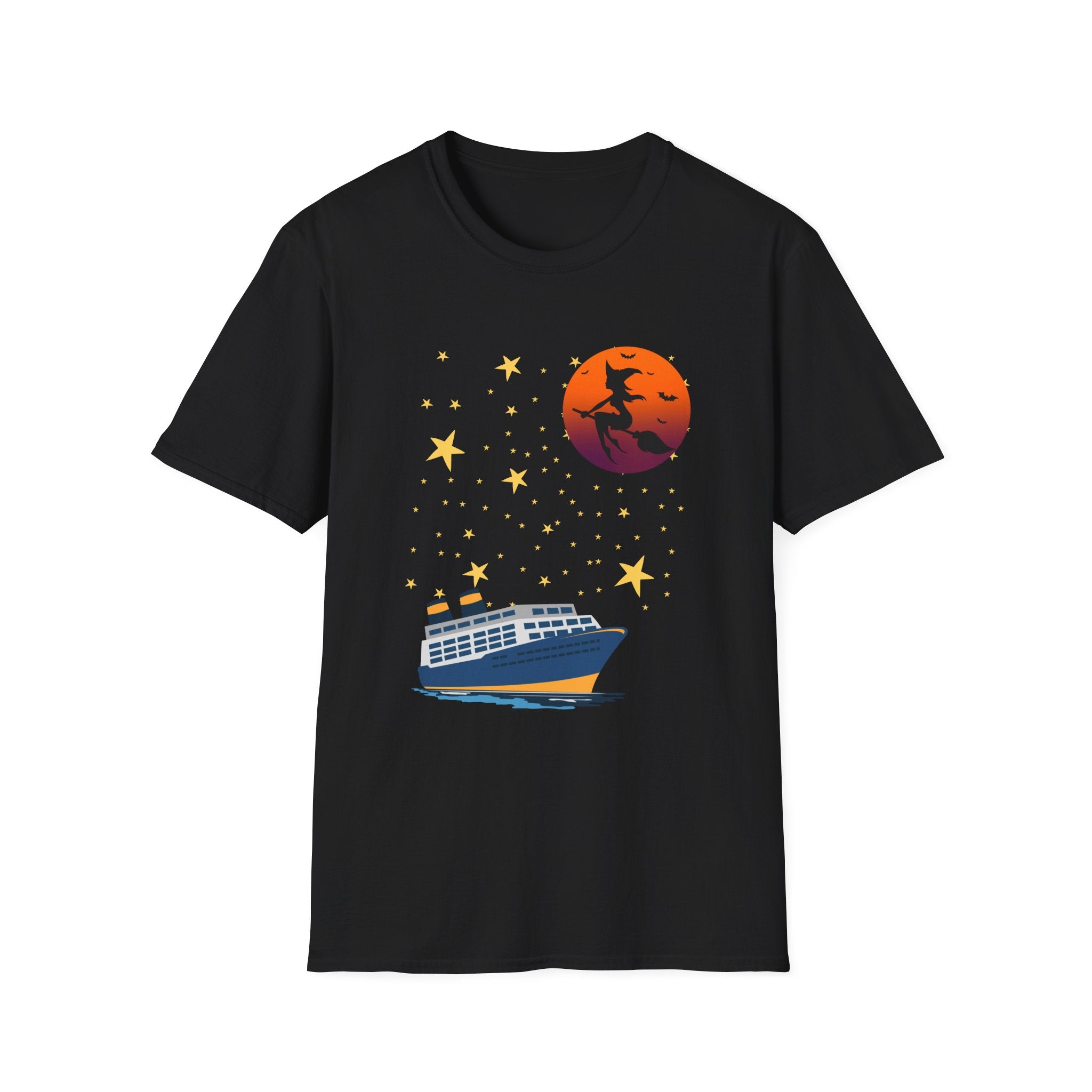 Spooky Cruise Womens Soft style T-Shirt, Halloween Shirt, Witchy Vibes Tee, Cruise Enthusiast Gift for Witches, Drink Up Witches Shirt