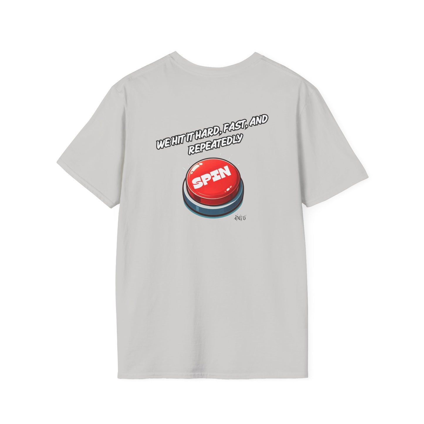 Funny Quote Spin to Win Flirty Tee, Unisex Softstyle T-Shirt, Gambling Shirt, Witty Saying Top, Gift for Gamblers, Humorous Graphic Tee