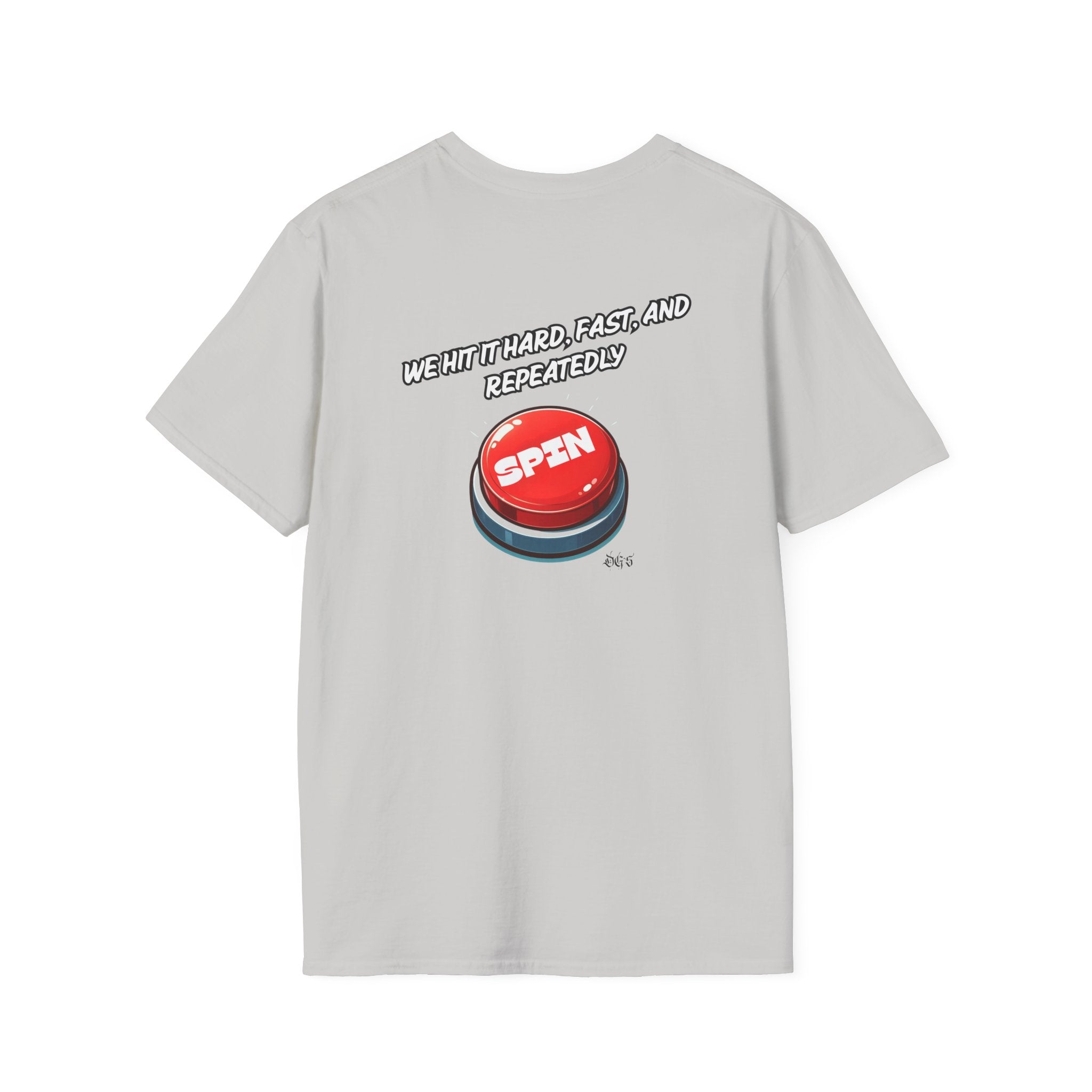 Funny Quote Spin to Win Flirty Tee, Unisex Softstyle T-Shirt, Gambling Shirt, Witty Saying Top, Gift for Gamblers, Humorous Graphic Tee
