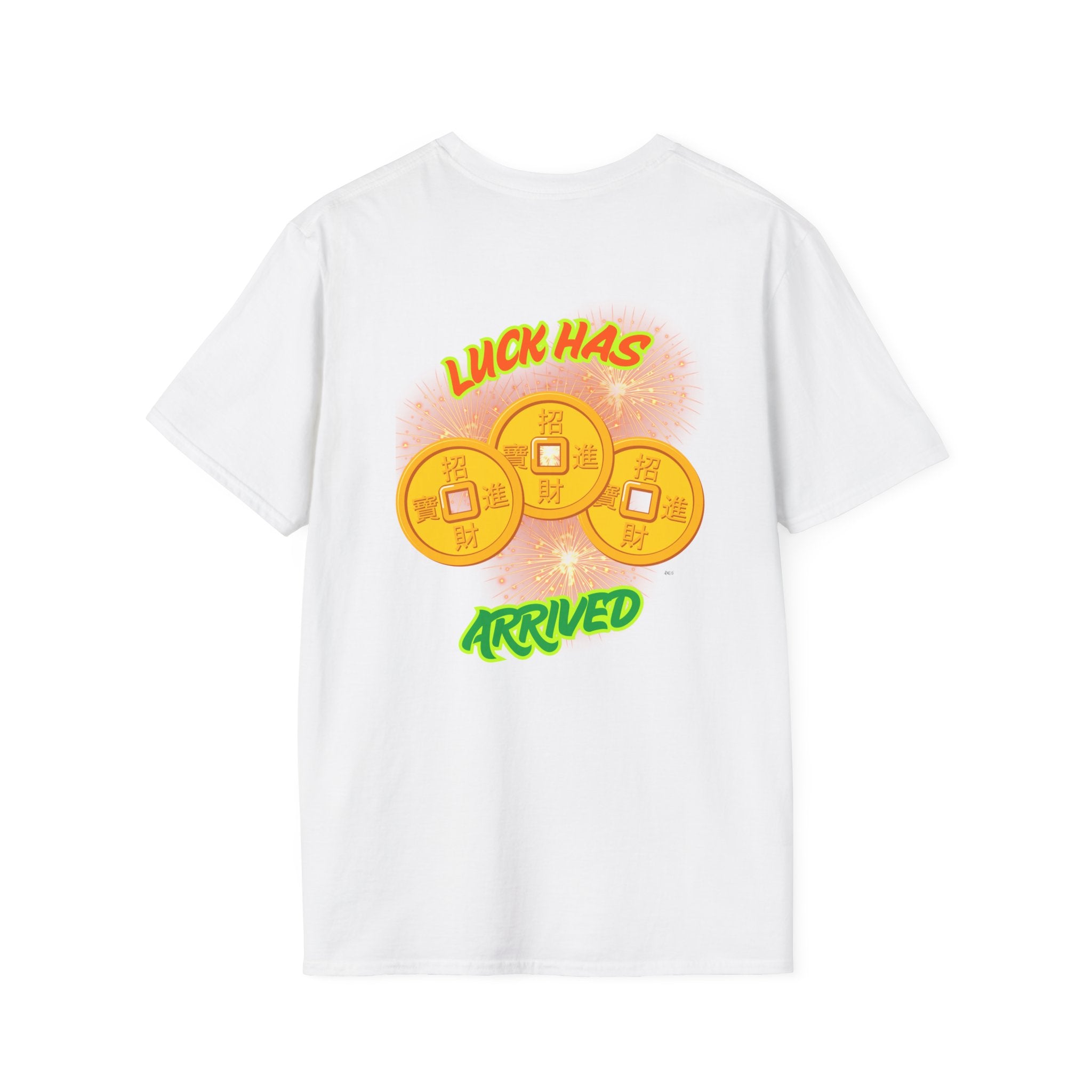 Luck Has Arrived Gambling Themed T-Shirt, Poker Player Gift, Casino Lover Tee, Card Game Apparel, Las Vegas Shirt
