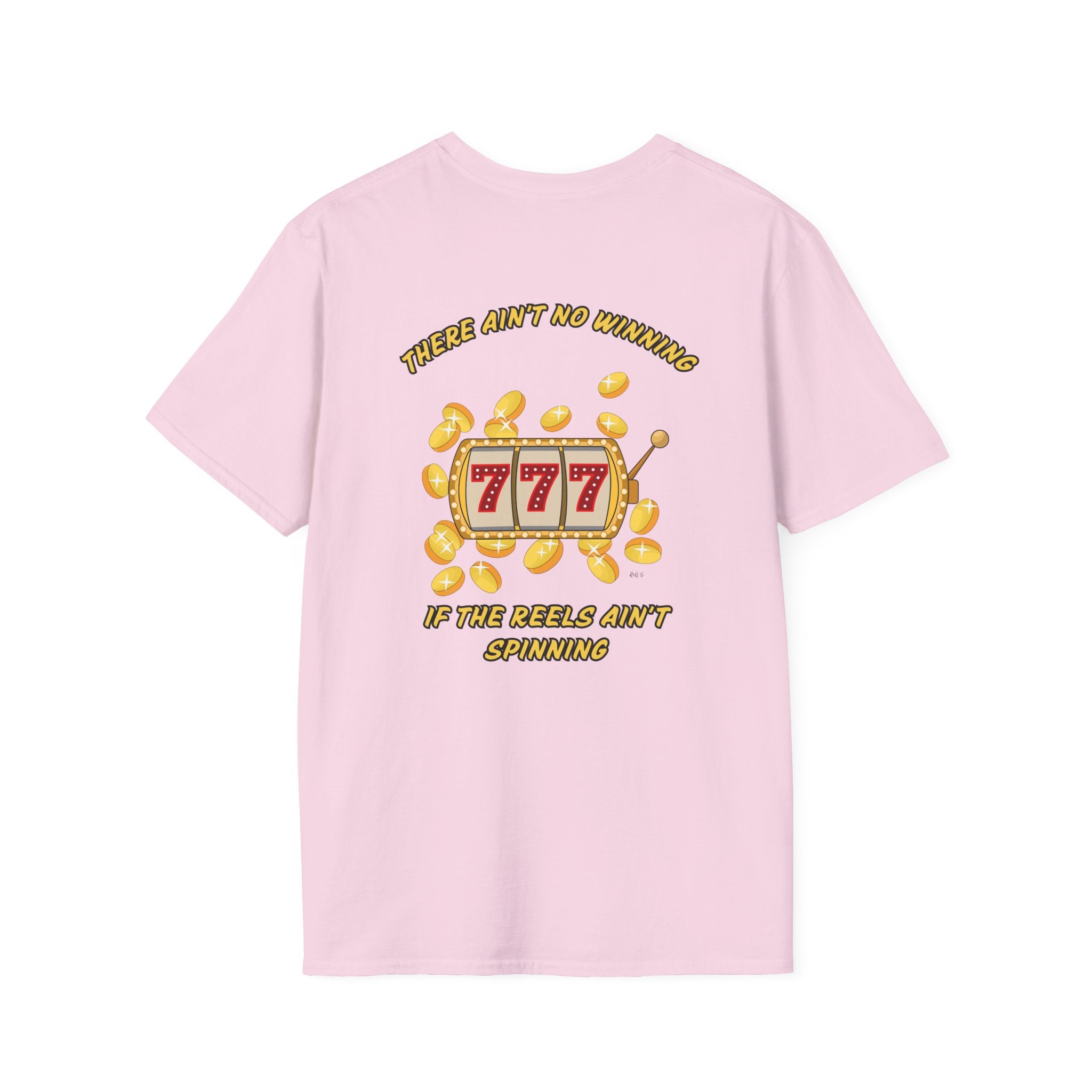 Lucky 7s Unisex Softstyle T-Shirt, Slot Machine Spin to Win Tee, Gambling Lover Gift, Casino Shirt, Vegas Vacation Top