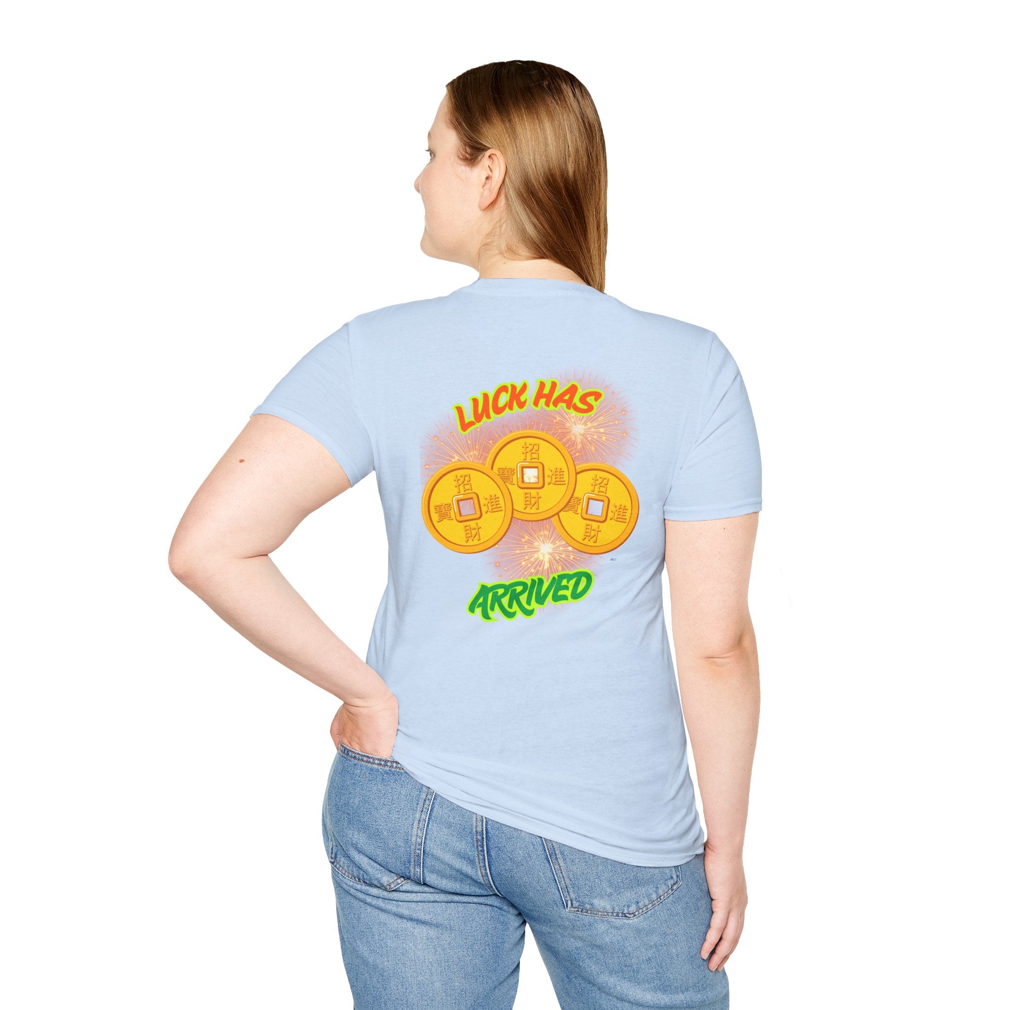 Luck Has Arrived Gambling Themed T-Shirt, Poker Player Gift, Casino Lover Tee, Card Game Apparel, Las Vegas Shirt