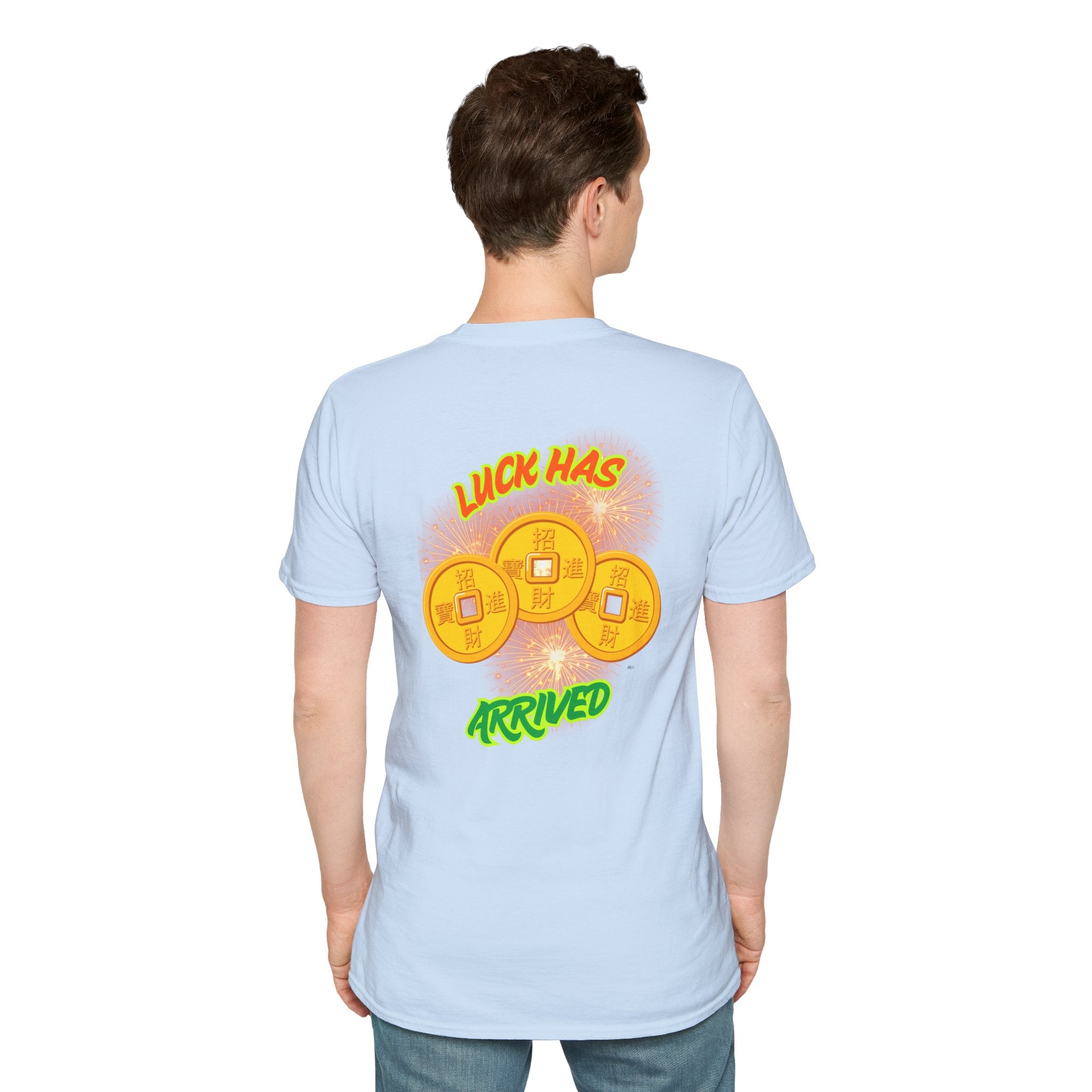 Luck Has Arrived Gambling Themed T-Shirt, Poker Player Gift, Casino Lover Tee, Card Game Apparel, Las Vegas Shirt