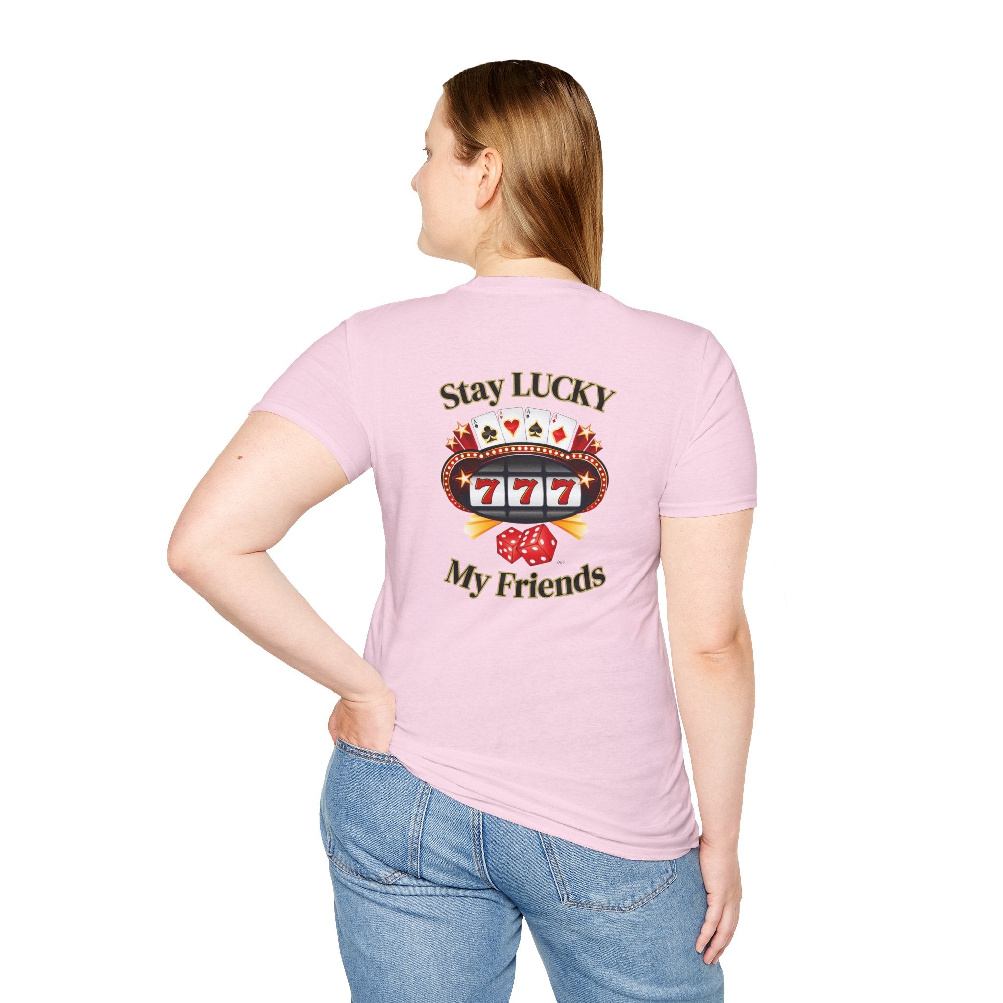 Lucky Charm T-Shirt: Stay Lucky My Friends, Gaming Gift, Casino Apparel, Unisex Shirt, Everyday Wear, Good Luck Tee