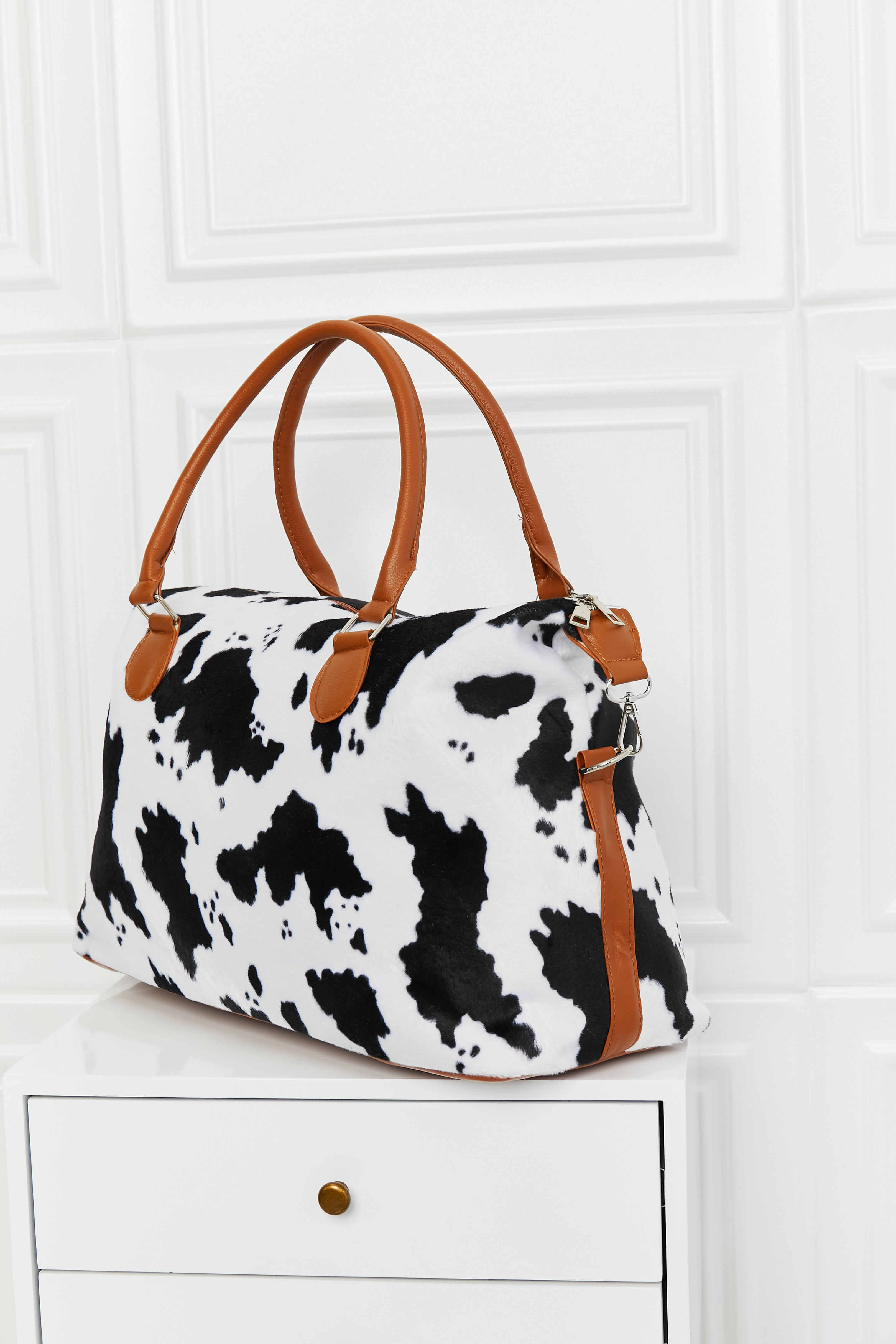 Animal Print Brushed Weekender Bag – Simply Rosie Boutique