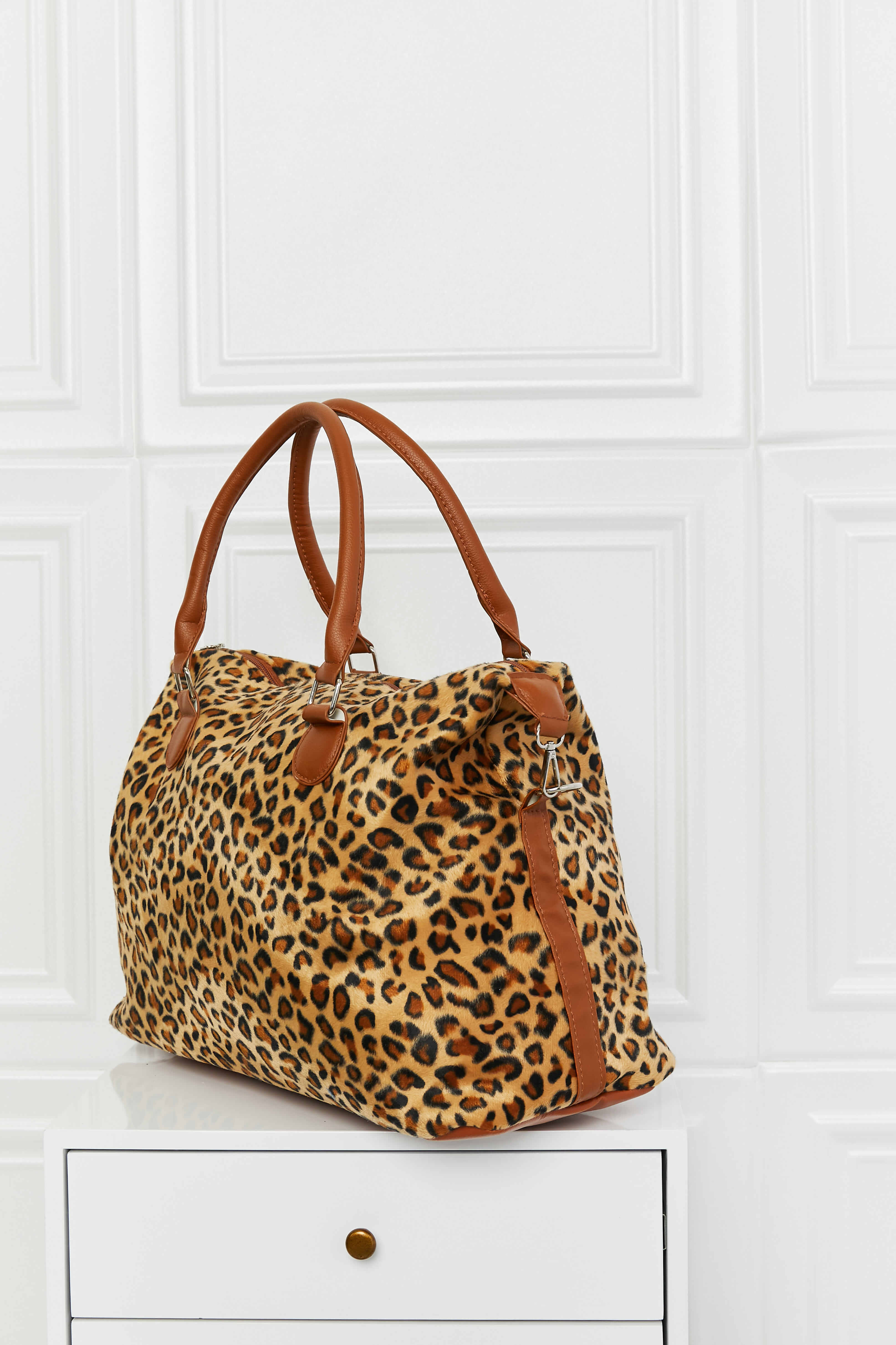 Animal Print Brushed Weekender Bag – Simply Rosie Boutique